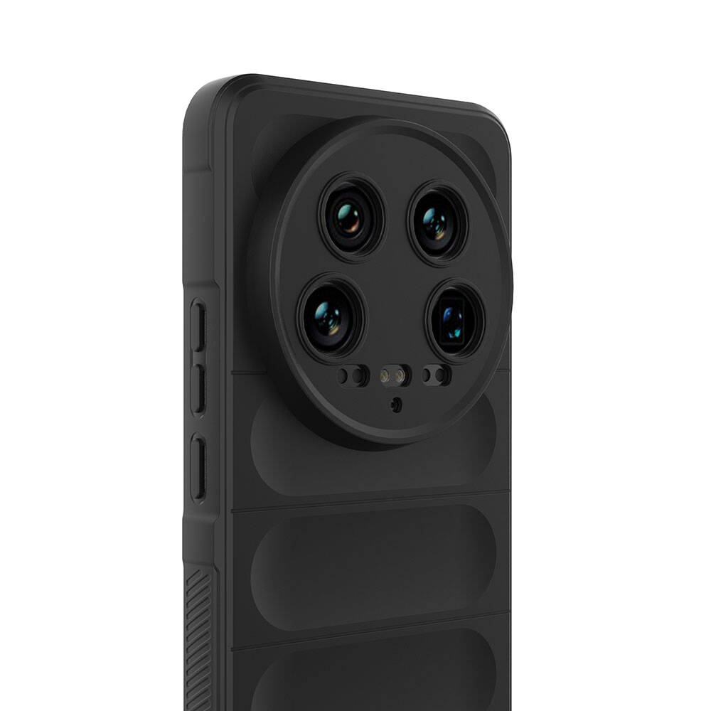 Xiaomi Mi 14 Ultra Uyumlu Kılıf Esnek TPU Oyuklu Arka Yüzey Tasarımlı Zore Etnik Silikon Kapak - 4