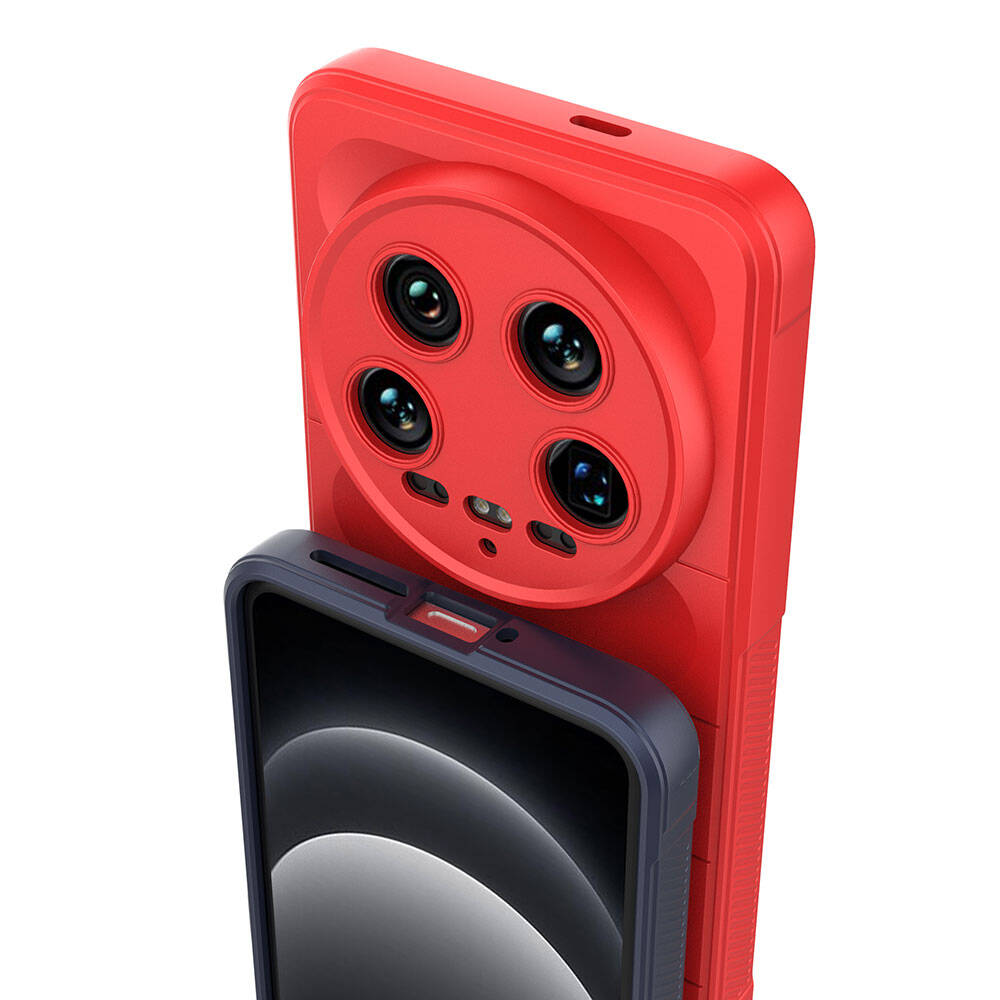 Xiaomi Mi 14 Ultra Uyumlu Kılıf Esnek TPU Oyuklu Arka Yüzey Tasarımlı Zore Etnik Silikon Kapak - 12