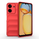 Xiaomi Poco C65 Uyumlu Kılıf Esnek TPU Oyuklu Arka Yüzey Tasarımlı Zore Etnik Silikon Kapak - 1
