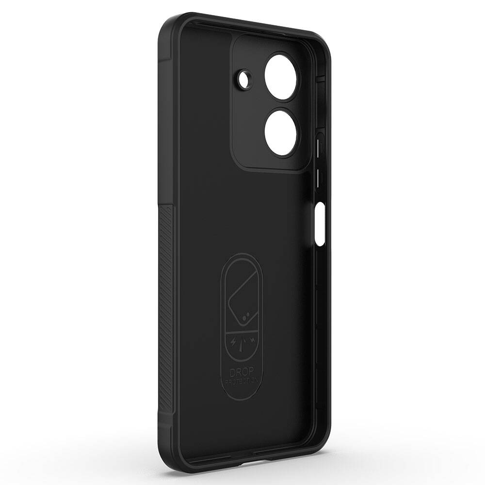 Xiaomi Poco C65 Uyumlu Kılıf Esnek TPU Oyuklu Arka Yüzey Tasarımlı Zore Etnik Silikon Kapak - 4