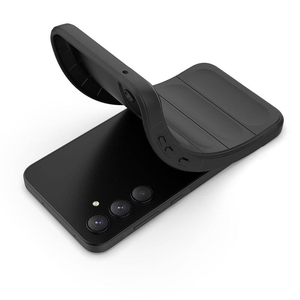 Samsung Galaxy A35 Uyumlu Kılıf Esnek TPU Oyuklu Arka Yüzey Tasarımlı Zore Etnik Silikon Kapak - 1