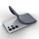 Samsung Galaxy S23 Ultra Uyumlu Kılıf Esnek TPU Oyuklu Arka Yüzey Tasarımlı Zore Etnik Silikon Kapak - 1