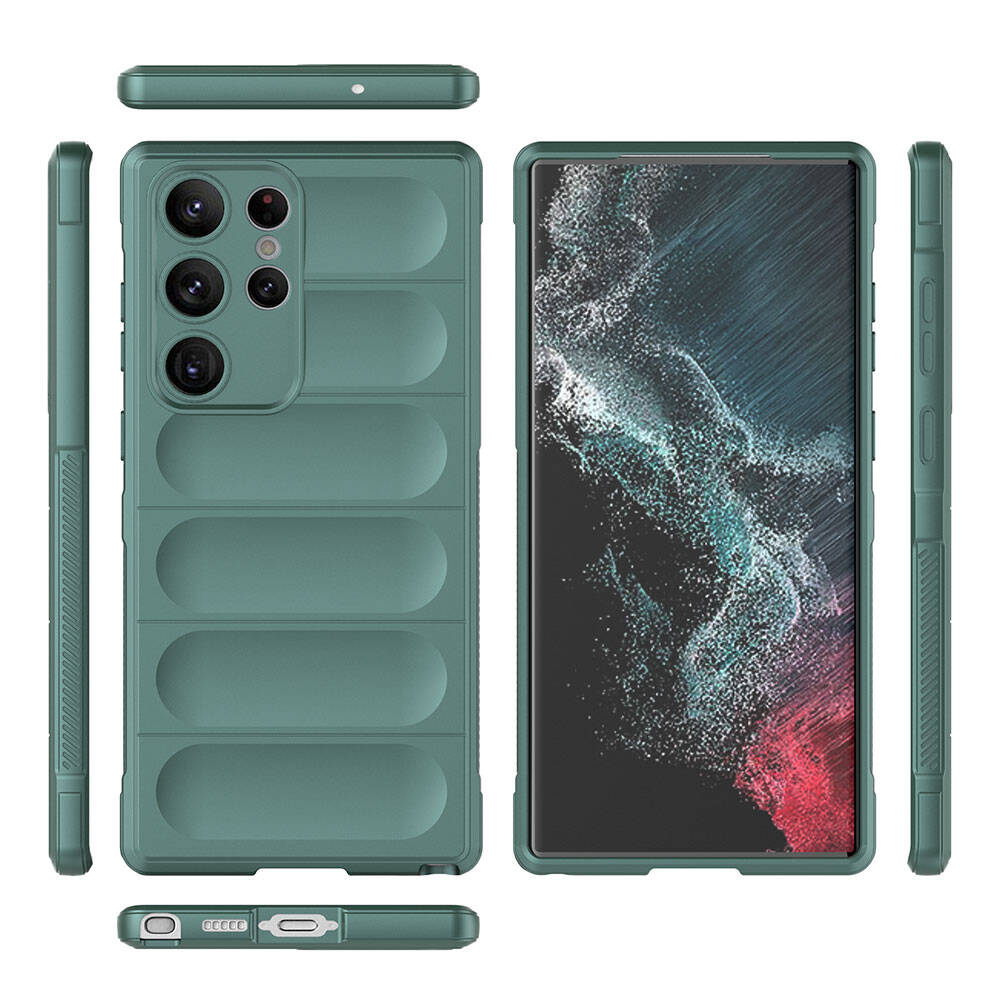 Samsung Galaxy S23 Ultra Uyumlu Kılıf Esnek TPU Oyuklu Arka Yüzey Tasarımlı Zore Etnik Silikon Kapak - 7