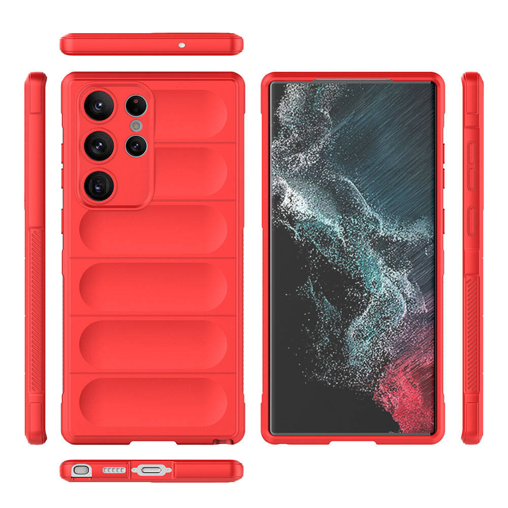 Samsung Galaxy S23 Ultra Uyumlu Kılıf Esnek TPU Oyuklu Arka Yüzey Tasarımlı Zore Etnik Silikon Kapak - 9