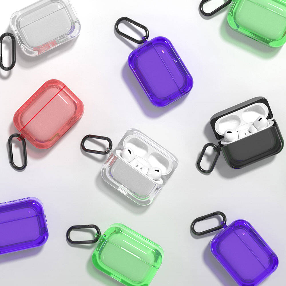 Apple Airpods Pro 2 Uyumlu Kılıf Saydam Jelly Tasarımlı Youngkit Candy Serisi Kılıf - 4
