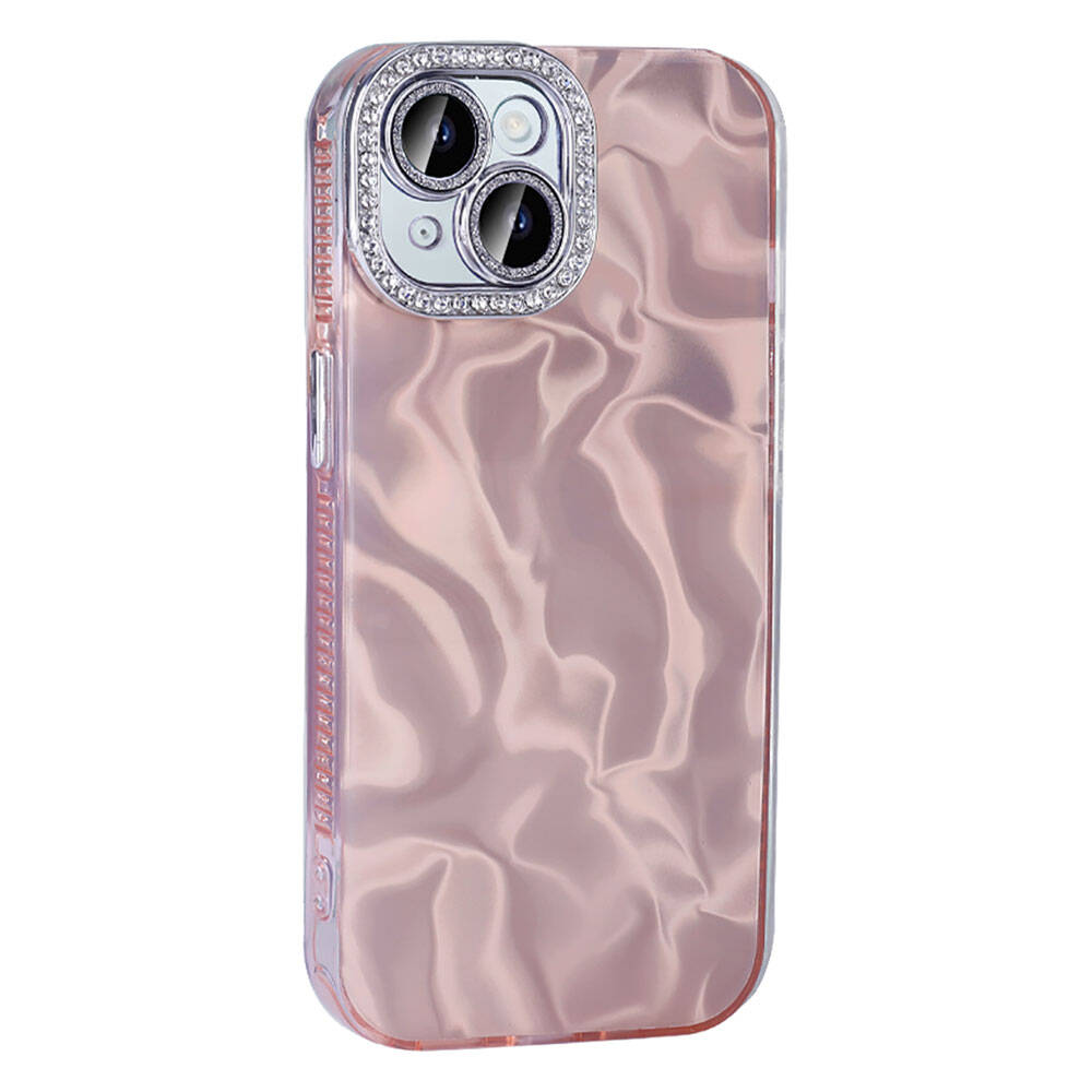 Apple iPhone 15 Uyumlu Kılıf Airbagli Parlak Taş Detay Tasarımlı Zore Esila Kapak - 1