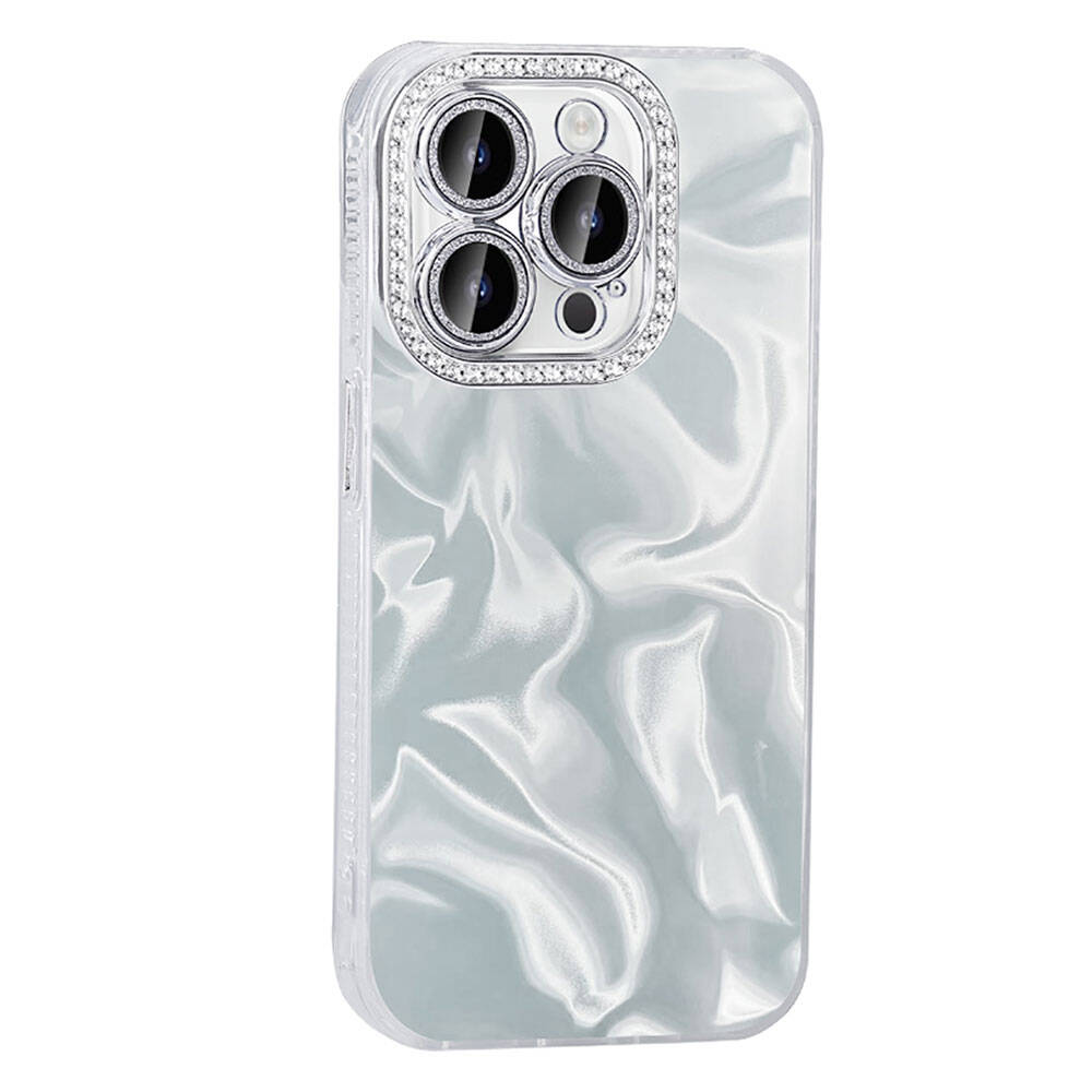 Apple iPhone 14 Pro Uyumlu Kılıf Airbagli Parlak Taş Detay Tasarımlı Zore Esila Kapak - 2