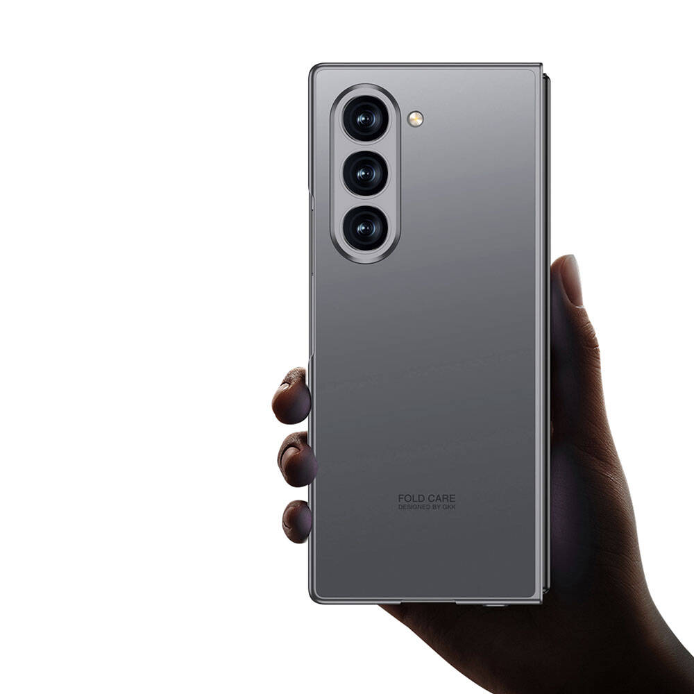 Samsung Galaxy Z Fold 6 Uyumlu Kılıf Titanyum Metal Tasarımlı Zore Kıpta Caz Kapak - 3