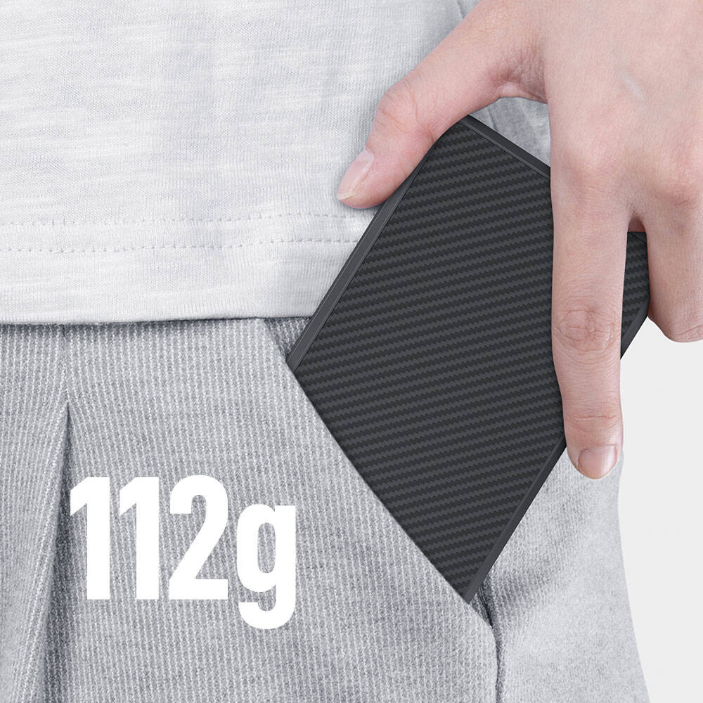 Benks MP15 ArmorGo Magsafe Şarj Özellikli Ultra İnce 600D Aramid Fiber Powerbank 15W 5000mAh - 3