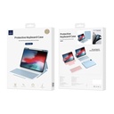 Apple iPad Air 11 2024 Uyumlu Wiwu Protective Gizli Kalem Bölmeli Klavyeli Kılıf - 4