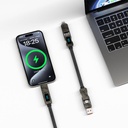 Wiwu Wi-C039 Titan Serisi 4in1 A+C to C+L LED Dijital Göstergeli Şarj ve Data Kablosu 15cm - 4