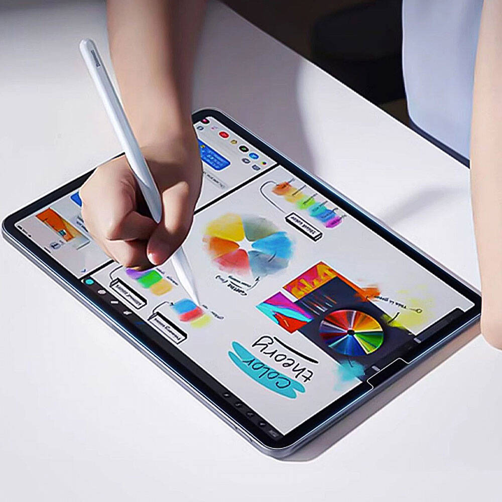Apple iPad Air 13 2024 Uyumlu Kağıt Hisli Wiwu iPaper Like Tablet Ekran Koruyucu - 6