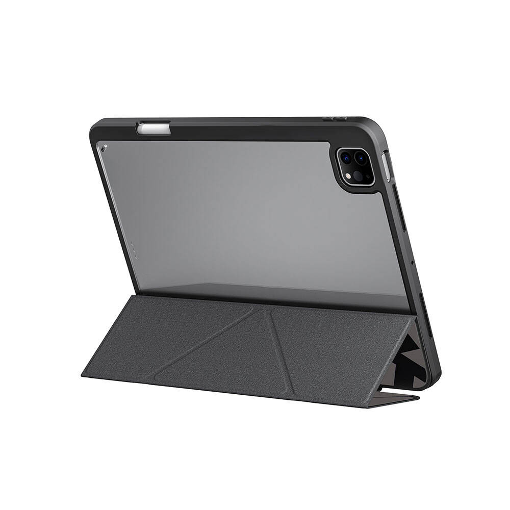 Apple iPad Pro 11 Uyumlu 2024 Kılıf SkinArma Holografik Tasarımlı Arkası Şeffaf Çıkarılabilir Magnetik Kira Kobai Kılıf - 5