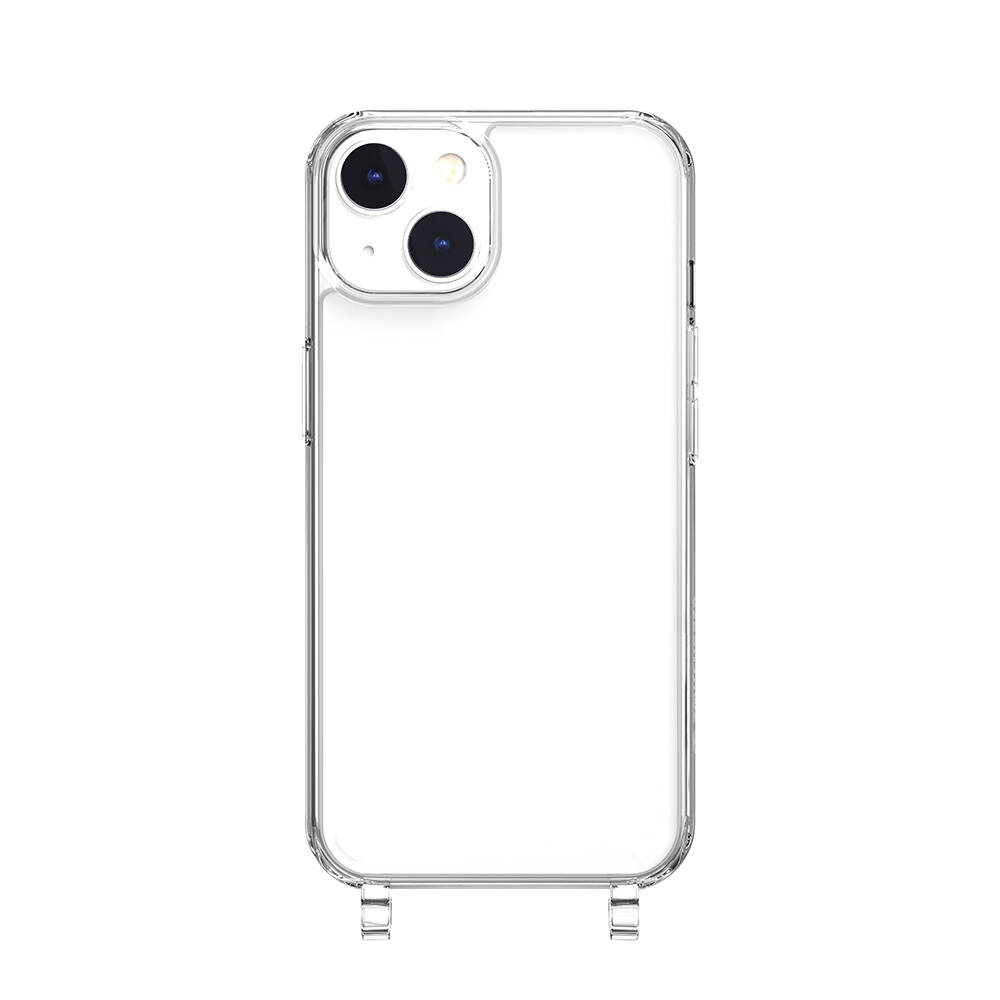 Apple iPhone 14 Uyumlu Kılıf Boyun Askılı Şok Önleyicili Şeffaf Lisanslı Switcheasy Play Kapak - 1