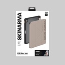 Apple iPad Air 11 2024 Uyumlu Kılıf SkinArma Kabartma Baskı Tasarımlı 360 Tam Koruma Arkası Şeffaf Standlı Gamma Kılıf - 9