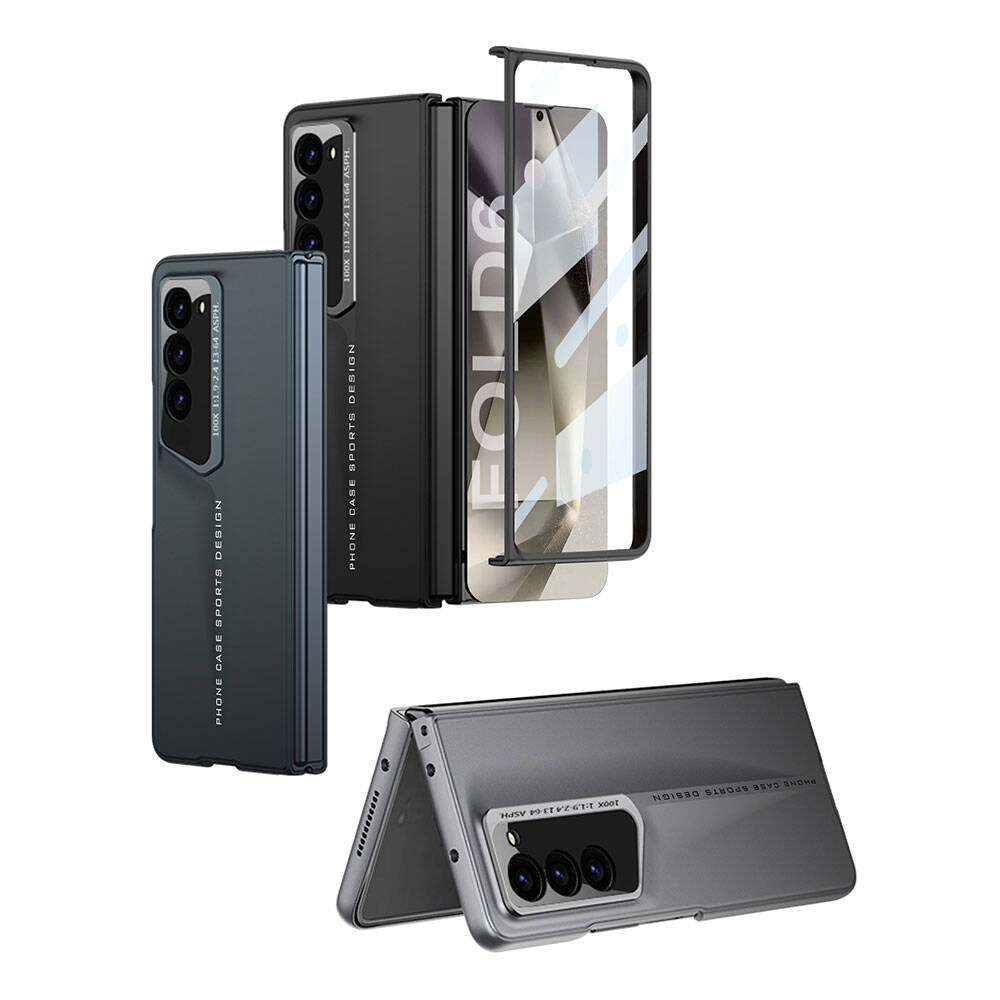 Samsung Galaxy Z Fold 6 Uyumlu Kılıf Ultra İnce Kamera Korumalı Sert Rubber Zore Procase Kapak - 7