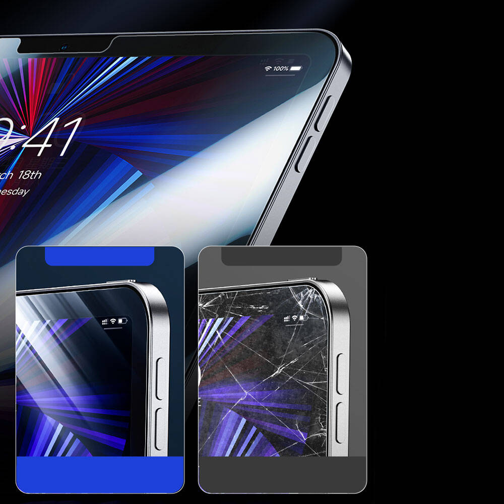 Apple iPad Pro 11 Uyumlu 2024 Benks OKR Glass Warrior HD Parlak Ekran Koruyucu - 7