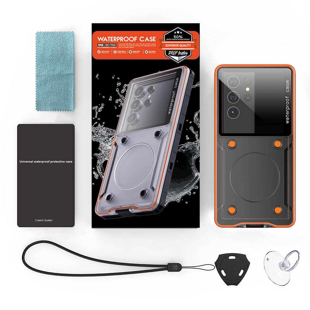 Anti-Knock Airbag Tasarımlı Universal 6.9"inç Su Geçirmez Zore Voter Kapak - 2