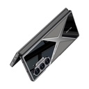 Samsung Galaxy Z Fold 6 Uyumlu Kılıf Ultra İnce Kamera Korumalı PC + Deri Arka Yüzey Zore X-Pro Kapak - 1