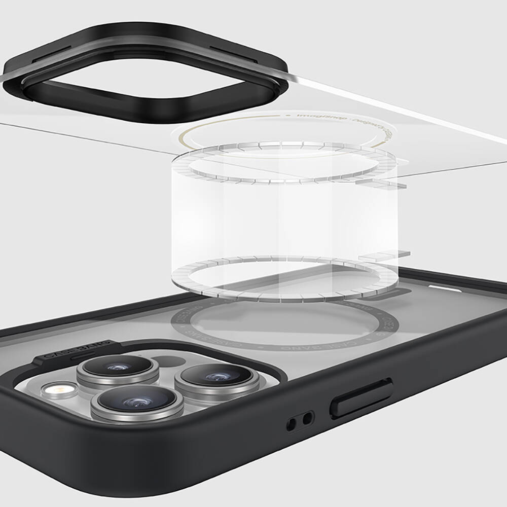 Apple iPhone 15 Uyumlu Kılıf Magsafe Şarj Özellikli Casebang Body Frame Kapak - 2
