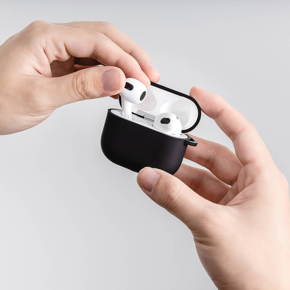 Apple Airpods 3. Nesil Uyumlu Kılıf Yumuşak Dokunuşlu Likit Silikon Tasarımlı Lisanslı Switcheasy Skin Kapak - 17