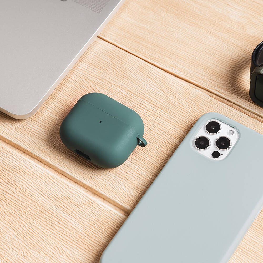 Apple Airpods 3. Nesil Uyumlu Kılıf Yumuşak Dokunuşlu Likit Silikon Tasarımlı Lisanslı Switcheasy Skin Kapak - 30