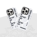 Apple iPhone 14 Pro Max Uyumlu Kılıf Magsafe Şarj Özellikli Koordinat Yazı Desenli Benks Summit Serisi Kapak - 1