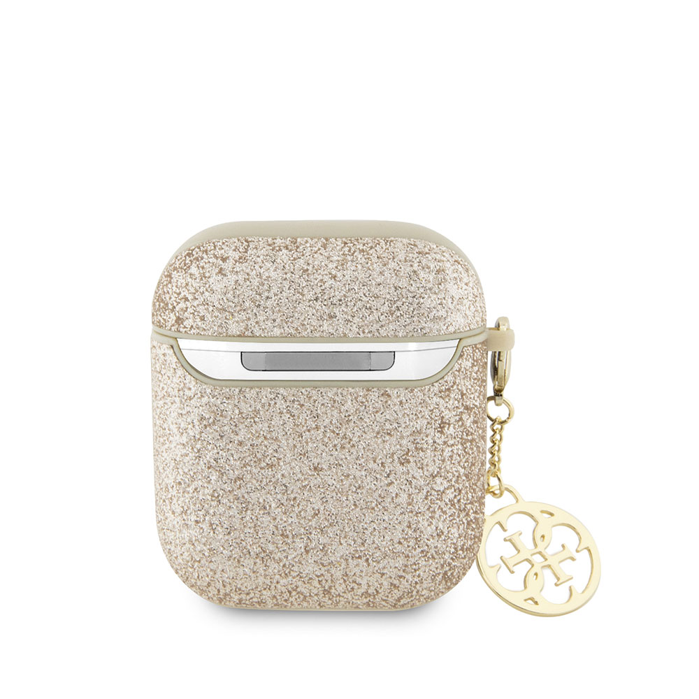 Apple Airpods Uyumlu Kılıf GUESS Glitter 4G Charm Kapak - 2