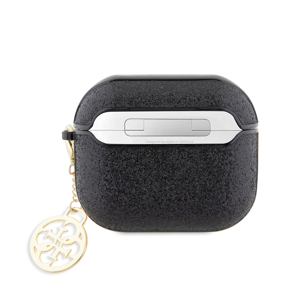 Apple Airpods 3. Nesil Uyumlu Kılıf GUESS Glitter 4G Charm Kapak - 2