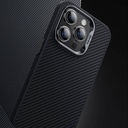 Apple iPhone 14 Pro Max Uyumlu Kılıf Karbon Fiber Magsafe Şarj Özellikli Benks Hybrid ArmorPro 600D Kevlar Kapak - 7