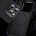 Apple iPhone 14 Pro Max Uyumlu Kılıf Karbon Fiber Magsafe Şarj Özellikli Benks Hybrid ArmorPro 600D Kevlar Kapak - 10