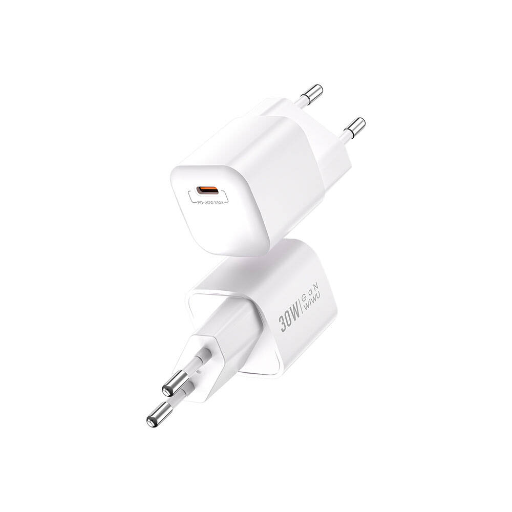 Wiwu Wi-U006 GaN Tech PD Hızlı Şarj Özellikli Seyahat Şarj Başlığı 30W - 2