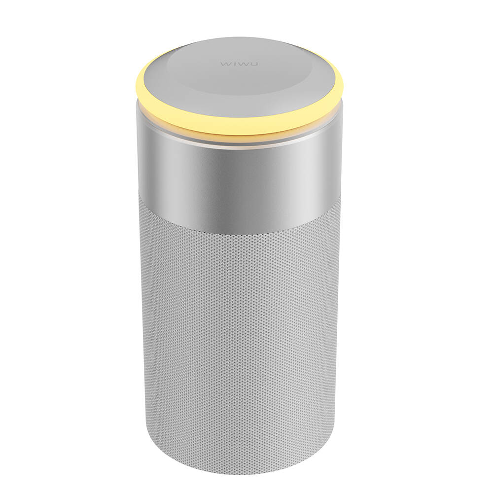 Wiwu Wi-W022 Kablosuz Şarj Standlı Ambiyans Işıklı Bluetooth Speaker Hoparlör - 3