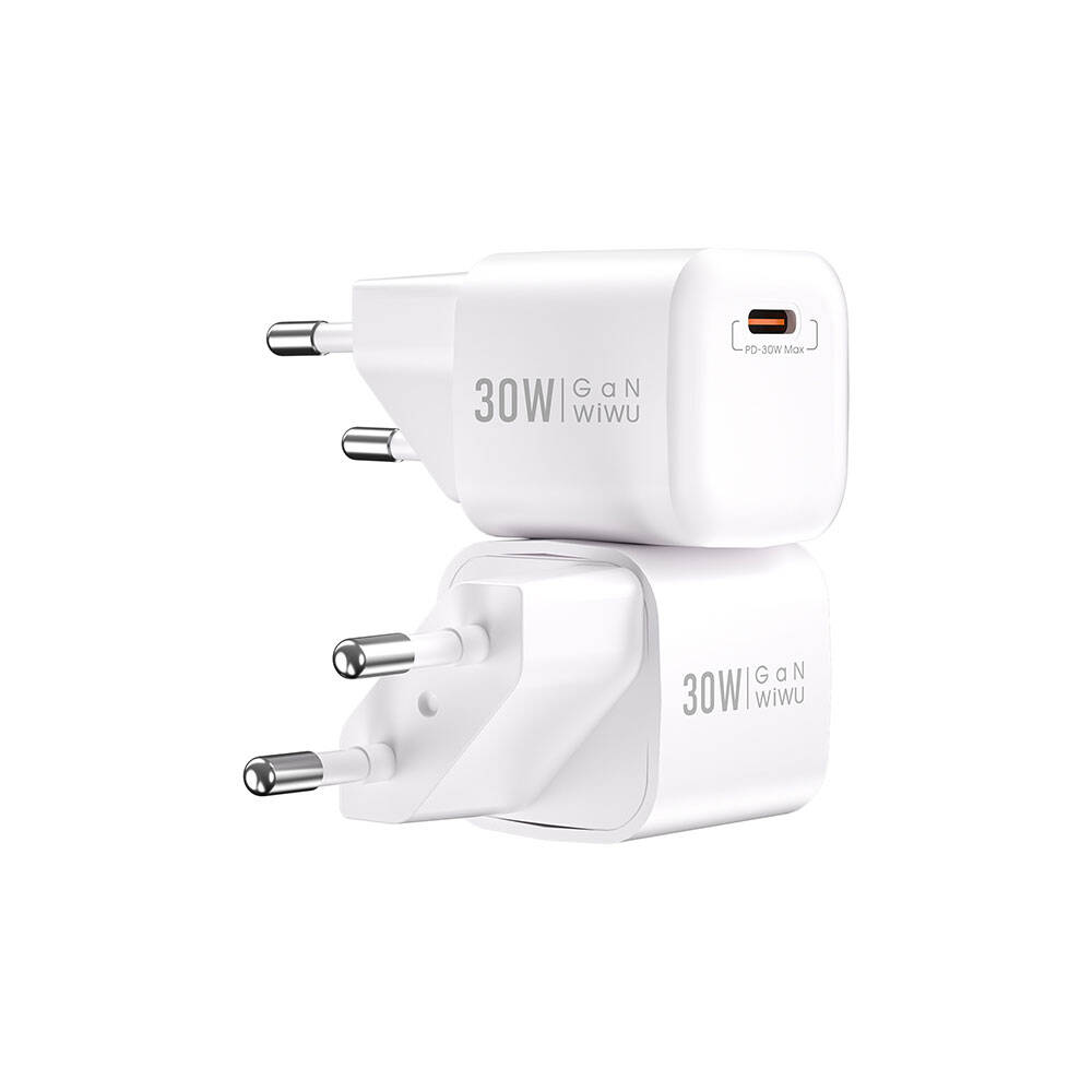 Wiwu Wi-U006 GaN Tech PD Hızlı Şarj Özellikli Seyahat Şarj Başlığı 30W - 5