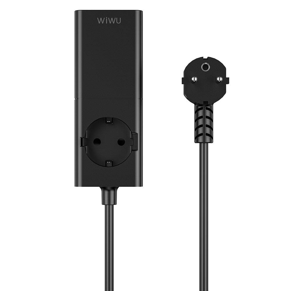 Wiwu Wi-S004 GaN Tech Çift Type-C ve Çift USB-A Girişli Priz 100W 150cm - 2