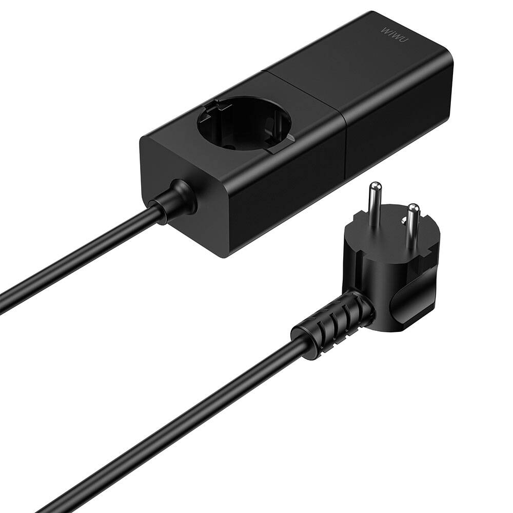 Wiwu Wi-S004 GaN Tech Çift Type-C ve Çift USB-A Girişli Priz 100W 150cm - 4