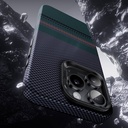 Apple iPhone 15 Pro Uyumlu Kılıf Magsafe Şarj Özellikli Karbon Fiber Tasarımlı Benks Aurora ArmorPro Kevlar Kapak - 7