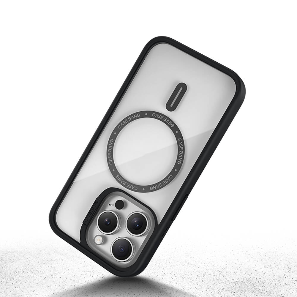 Apple iPhone 15 Pro Max Uyumlu Kılıf Magsafe Şarj Özellikli Casebang Body Frame Kapak - 2