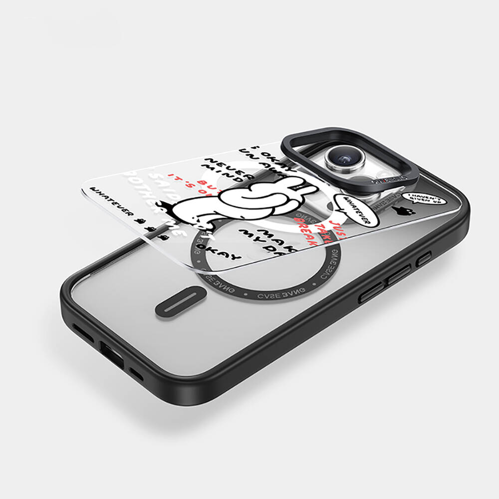 Apple iPhone 15 Pro Uyumlu Kılıf Magsafe Şarj Özellikli Casebang Chill Out Serisi Mıknatıslı Arka Panel - 4