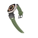 Apple Watch 42mm Uyumlu Zore KRD-108 Metal Başlıklı Silikon Kordon - 5