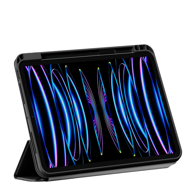 Apple iPad Pro 11 2024 Uyumlu Wiwu 360° Dönebilen Standlı Magnetik Koruyucu Tablet Kılıfı - 3