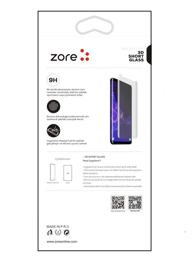 Samsung Galaxy S7 Edge Uyumlu Zore 3D Short Glass Ekran Koruyucu - 1