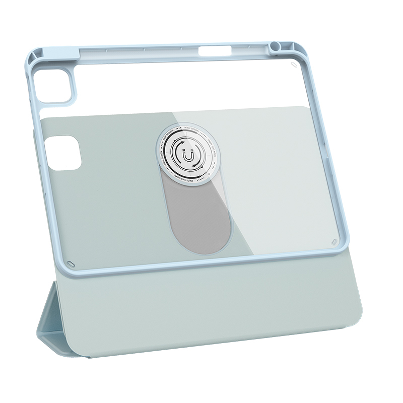 Apple iPad Pro 11 2024 Uyumlu Wiwu 360° Dönebilen Standlı Magnetik Koruyucu Tablet Kılıfı - 17