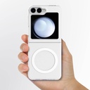 Samsung Galaxy Z Flip 6 Uyumlu Kılıf Magsafe Şarj Özellikli Şeffaf Youngkit Crystal Shield Serisi Kapak - 5