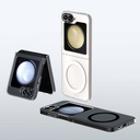 Samsung Galaxy Z Flip 6 Uyumlu Kılıf Magsafe Şarj Özellikli Youngkit Hidden Sand Serisi Kapak - 5