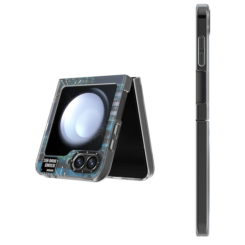 Samsung Galaxy Z Flip 6 Uyumlu Kılıf Magsafe Şarj Özellikli YoungKit Technology Serisi Kapak - 1