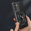 Realme C65 4G Uyumlu Kılıf Magnetik Standlı Kamera Korumalı Zore Sürgülü Vega Kapak - 3