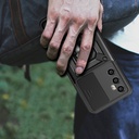 Realme C65 4G Uyumlu Kılıf Magnetik Standlı Kamera Korumalı Zore Sürgülü Vega Kapak - 4