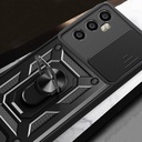 Realme C65 4G Uyumlu Kılıf Magnetik Standlı Kamera Korumalı Zore Sürgülü Vega Kapak - 9