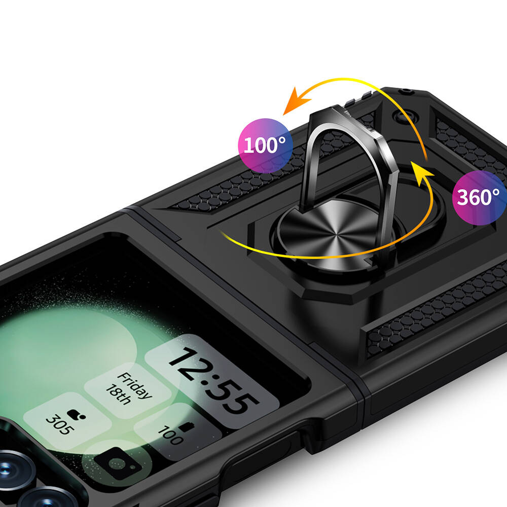 Samsung Galaxy Z Flip 6 Uyumlu Kılıf Zore Vega Kapak - 1